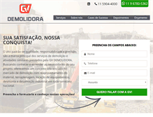 Tablet Screenshot of gvdemolidora.com.br